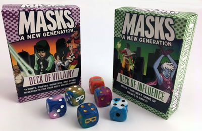 Masks: A New Generation Dice & Decks Now Available!