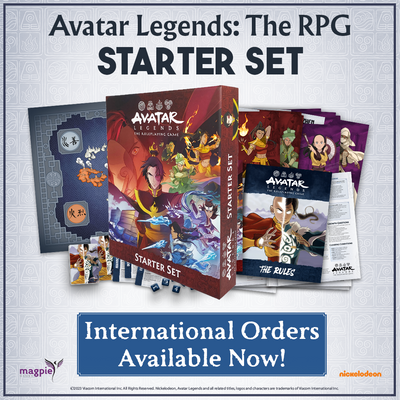 Avatar Legends: The RPG Starter Set Available Internationally!